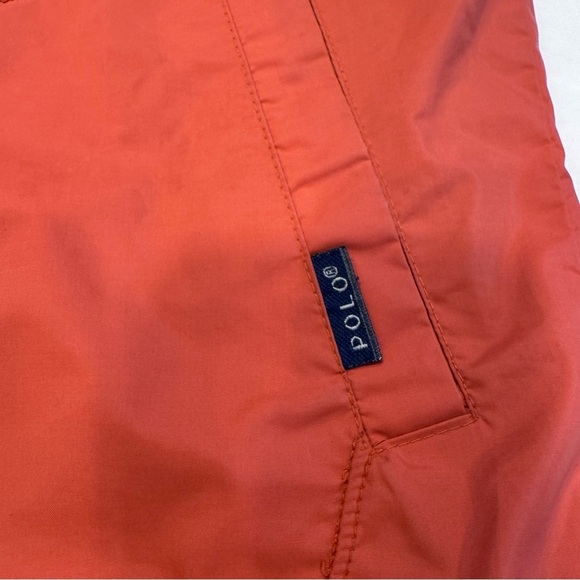 Polo Ralph Lauren Sport Vintage Woman’s Jacket Zip Up Orange Mesh Lining Size L - Picture 8 of 14